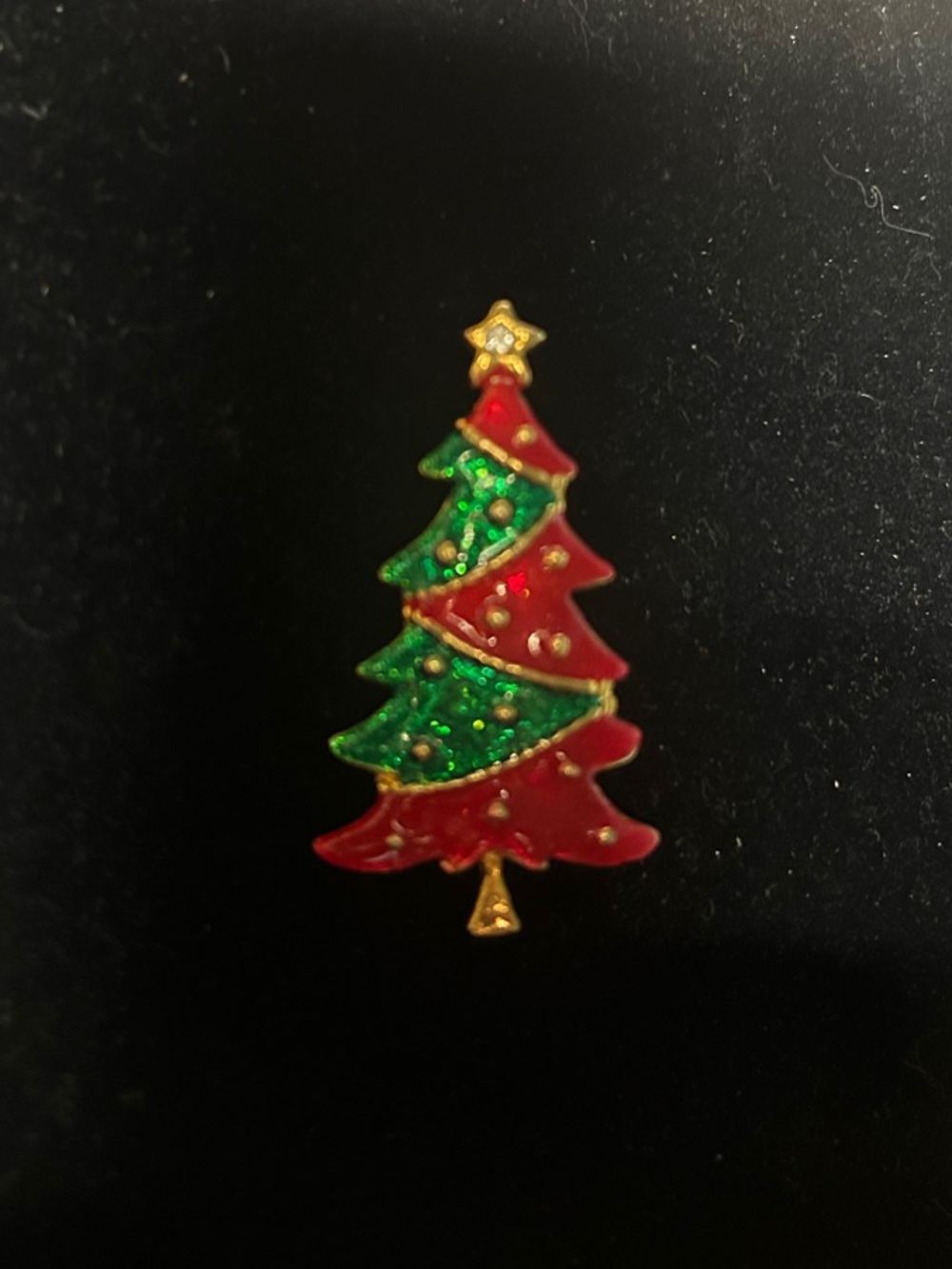 AAI vintage enamel Christmas Tree Pin